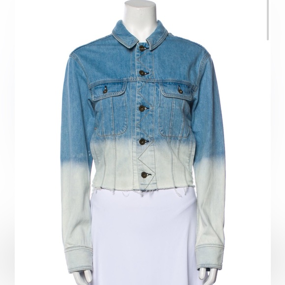 ASO Pretty Little Liars Rag & Bone Ombre Denim Jacket XS - Picture 2 of 4